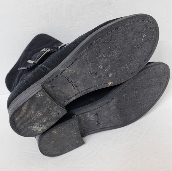 VIONIC Orthaheel Country Crescent Suede Boots Ankle Buckle Size 7.5 - Picture 9 of 14